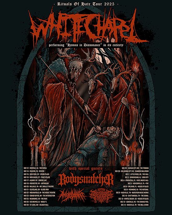 Disembodied Tyrant Rituals of Hate Tour Poster 2026